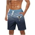 thumbnail image 2 of Shorts Para Hombre Shorts Para Hombre Workout Shorts for Men Wrangler Cargo Shorts Men Casual Fashion Print Shorts With Pockets Elastic Waist Beach Pants Navy L, 2 of 5
