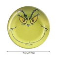 thumbnail image 3 of Grinch Decor Grinch Christmas Decorations Bathroom Grinch Christmas Decorations 2PCS Car Cup-Coasters, Christmas Car Cup Holder Insert-Coaster, Universal Vehicle Interior Accessories Cup Mats, 3 of 3