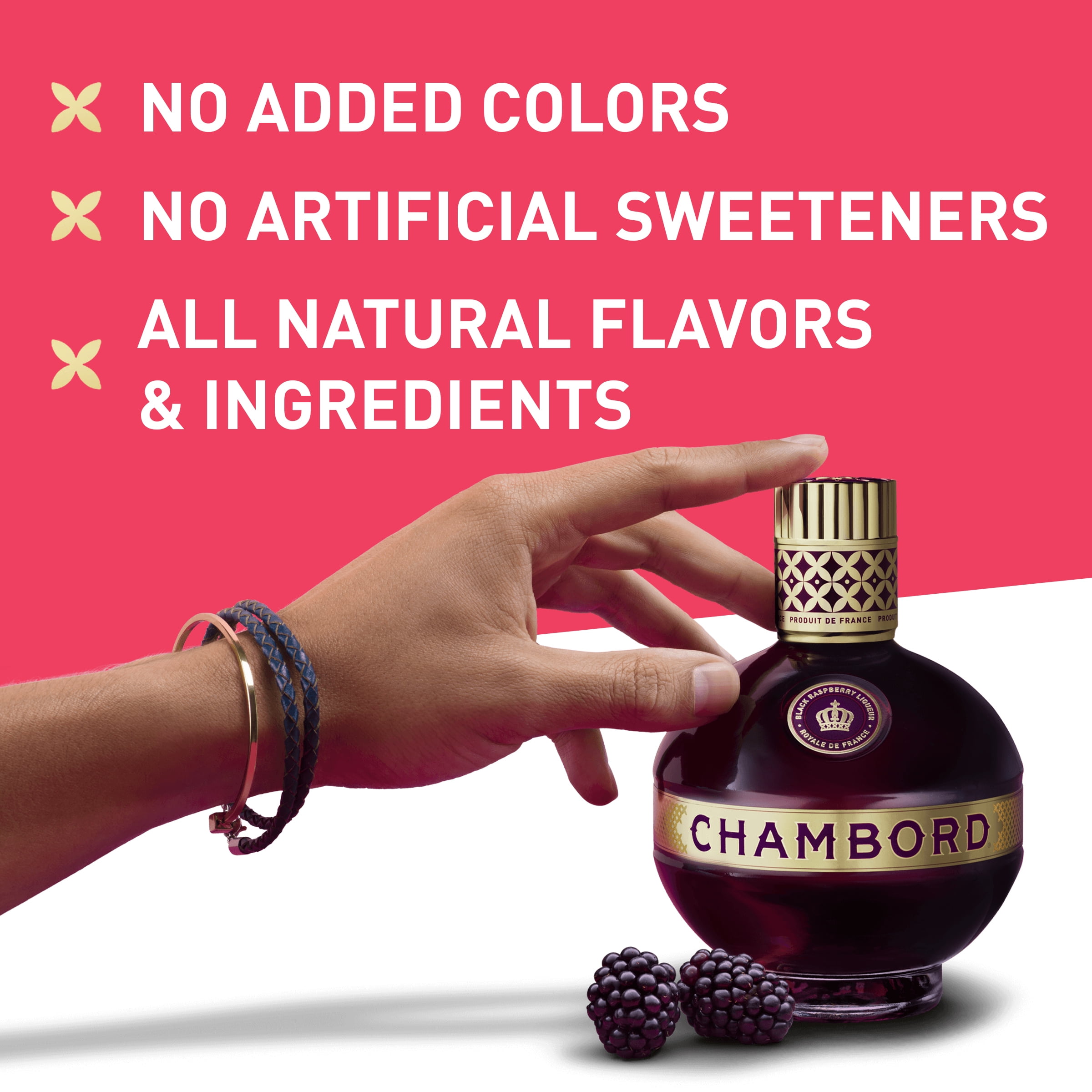 Chambord Black Raspberry Liqueur, 375 ml Bottle, 33 Proof