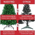 thumbnail image 3 of Árbol De Navidad Artificial Frondoso De 1.50m Con 400 Ramas Color Verde, 3 of 4