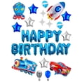 thumbnail image 1 of Set De Globos Decorativos Metalicos VIMI Para Cumpleaños Sorpresa Happy Birthday Modelo Car, 1 of 12