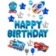 thumbnail image 1 of Set De Globos Decorativos Metalicos VIMI Para Cumpleaños Sorpresa Happy Birthday Modelo Car, 1 of 12