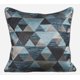 thumbnail image 1 of Fundas de cojín para sofá, fundas de almohada decorativas de 50 x 50 cm (20 x 20 pulgadas) en azul, fundas de almohada de seda, fundas de almohada hechas a mano, funda de almohada geométrica moderna, 1 of 2