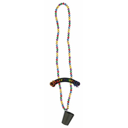 GAY PRIDE BEADS WITH SHOT GLASS