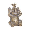 thumbnail image 4 of S/3 Résine Entendre Non, Ne Voyez Pas Parler les Éléphants, Or, 4 of 4
