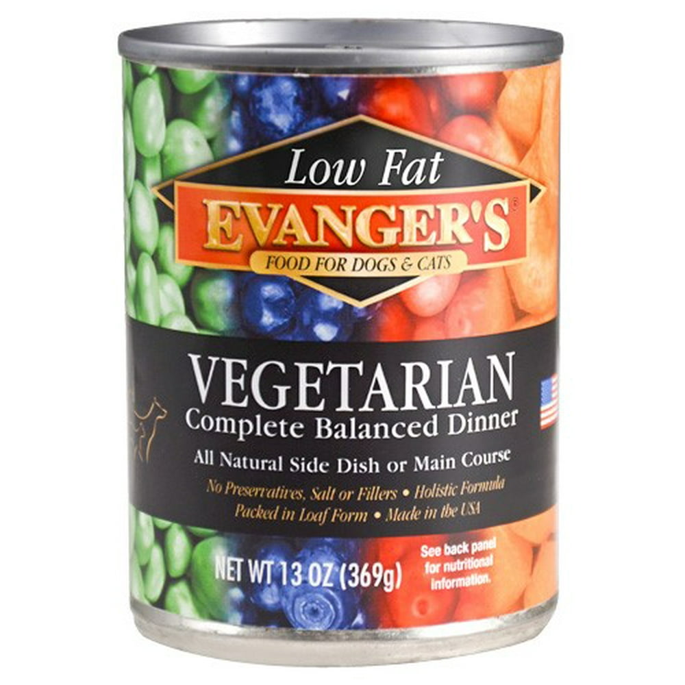Evanger's Low Fat Vegetarian Cat & Dog Food, 13 Oz (Case of 12