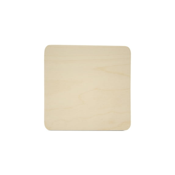 Large Square Plaque 12 x 12-inch, Pack of 100 Blank Wooden Signs with Round Edges, Unfinished Wooden Cutouts to Paint, by Woodpeckers