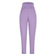 thumbnail image 4 of Ediodpoh Yoga Pants Women High Waisted Casual Thermal Winter Leggings for Everyday Wear Comfortable Stretchy with Soft Full Length Purple S, 4 of 5