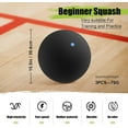 thumbnail image 3 of 3 Pcs Blue Dot Squash Balls - Fast Speed Training Balls for Professional Players, 3 of 8