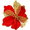 red, variant on Glitter Hollow Christmas Flower Maple For Leaf Shape Charm Christmas Decorations