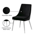thumbnail image 2 of Meridian Furniture Karina Black Velvet Dining Chair (Set of 2), 2 of 5