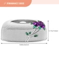thumbnail image 2 of UPGRATOR Pañuelos De Plástico Plata Resistente Con Patrón De Rosas Para Hogar Y Escritorio, 2 of 5