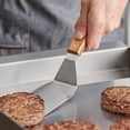 thumbnail image 2 of TrueCraftware- 4" x 5" Hamburger Turner Spatula Stainless Steel with Wooden Handle- Griddle Scraper Pancake Flipper Hamburger Turner for Outdoor Barbecue Turners Tools Food Service Restaurants, 2 of 6