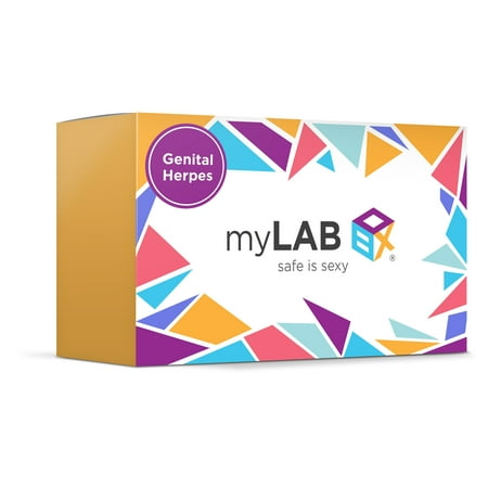 MyLAB Box, Genital Herpes At Home STD Test + Mail-in Kit for (Best Drug For Genital Herpes)