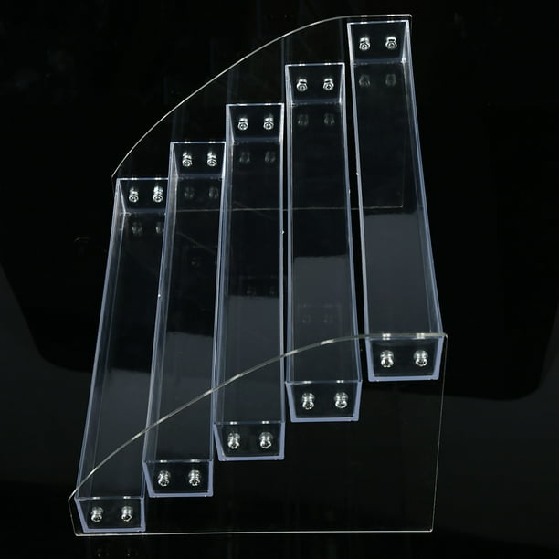 Ccdes Nail Polish Rack Nail Polish Display Rack 6 Types Durable Nail Polish Acrylic Clear Makeup Display Stand Rack Organizer Holder
