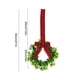 thumbnail image 5 of Ventas especificadas 1 paquete de decoración de gabinete con lazo de lino rojo y negro  pequeña  pequeña de Navidad planta de hoja verde simulada 24 cm ANGGREK Otros, 5 of 8