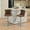 Brown, variant on Swivel Velvet Bar Stools Set of 12 - Modern Adjustable Height Chrome Base Kitchen Island Counter Stools with Padded Seats,Gold