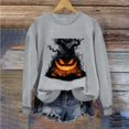 thumbnail image 5 of Sweatshirts for Women Halloween Printed Long Sleeve Hooded Hoodie, 5 of 6