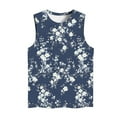 thumbnail image 4 of Jjayotai No Boundaris Womens Tank Tops Plus Size, Women Summer Tops, Sleeveless Tank, Floral Casual Loose Fit Cute T-Shirt Tunic, Oversized Tshirts for Women S, 4 of 4