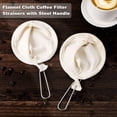 thumbnail image 2 of 4Pcs Flannel Cloth Coffee Filter Strainers with Handle Use, 2 of 10
