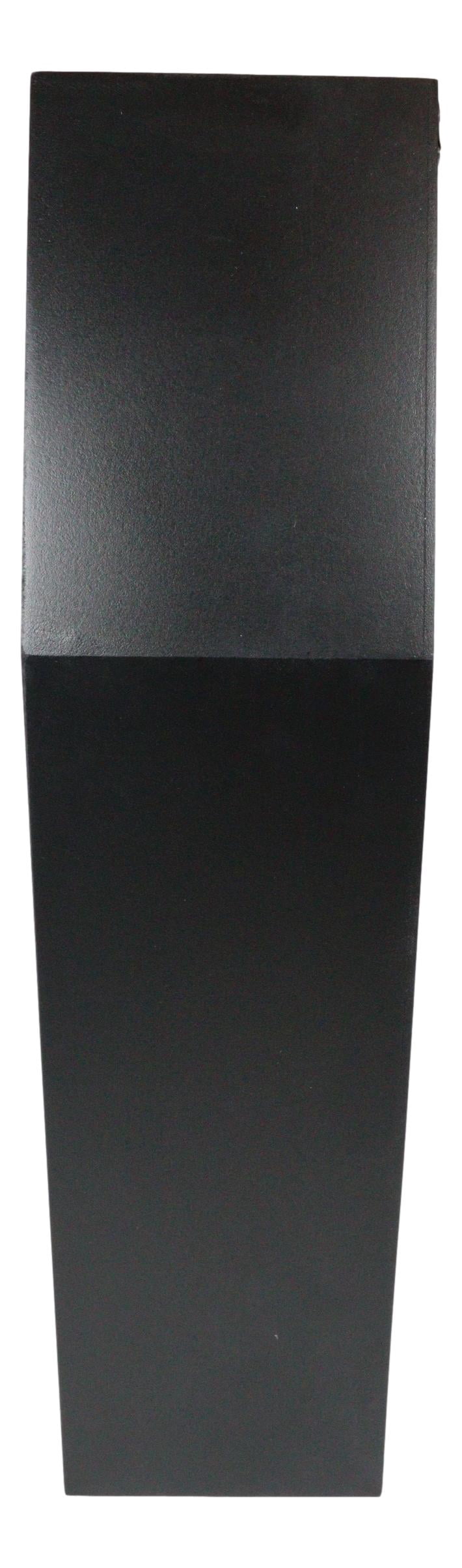 Ebros Gift 4.75” x 19.5” Black Coffin Floating Shelf