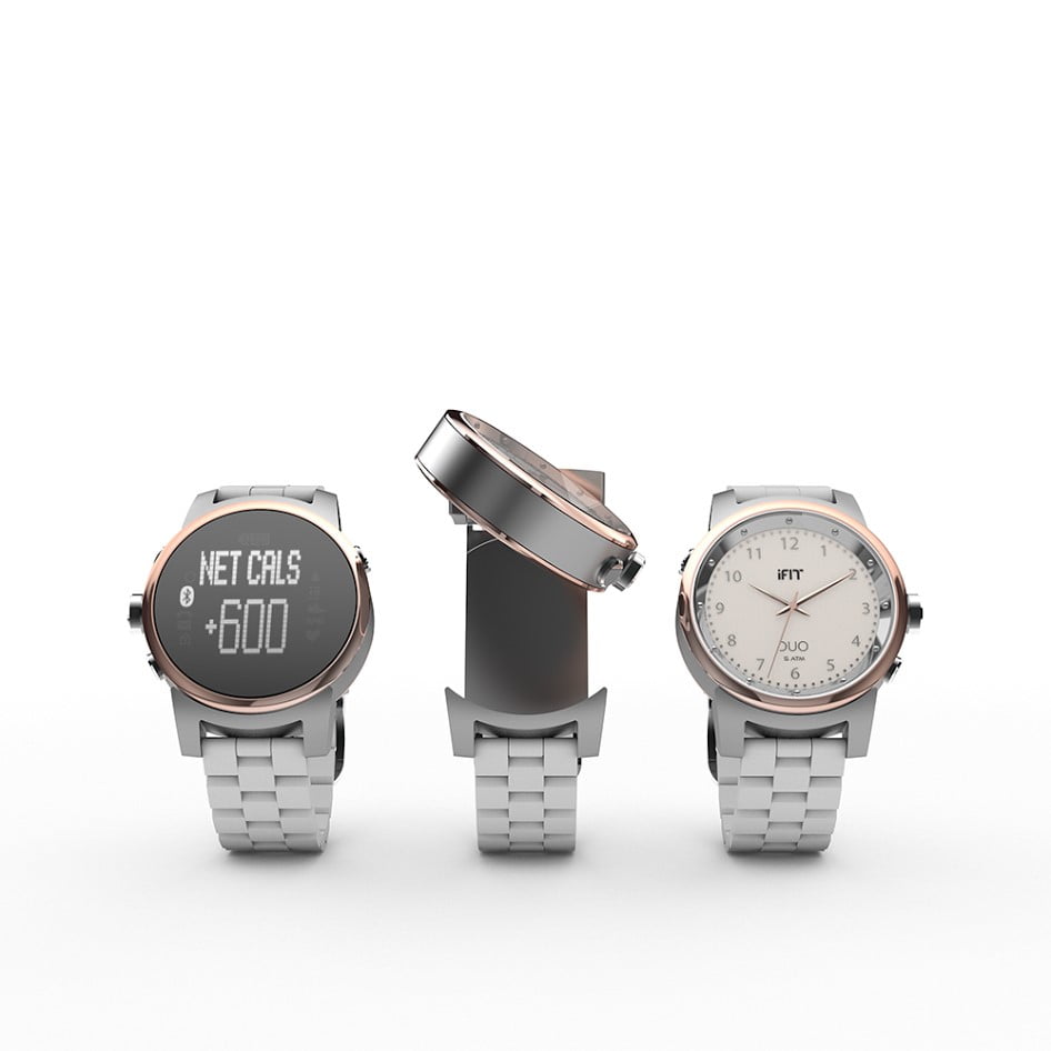 iFit Women?s Round Duo Fitness Activity Tracker, Silver - Walmart.com - Walmart.com
