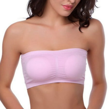 

Seamless Bandeau Bra Top Strapless Stretch Bralette