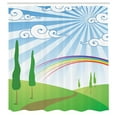 thumbnail image 3 of Ambesonne Cloud Shower Curtain, Rainbow on a Meadow Road, 69"Wx70"L, Multicolor, 3 of 5