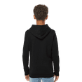 thumbnail image 3 of Youth Triblend Fleece Hooded Sweatshirt , Black Solid , Small, 3 of 7