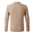 thumbnail image 3 of Vedolay Mens Sweaters Loose Pocket Long Sleeve Knit Pullover Sweater Khaki,L, 3 of 3