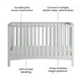 thumbnail image 5 of Child Craft London 4-in-1 Convertible Crib, Baby Crib Converts to Day Bed, Toddler Bed and Full Size Bed, 3 Adjustable Mattress Positions, Non-Toxic, Baby Safe Finish (Matte White), 5 of 8