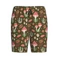 thumbnail image 4 of Gaeub Mushrooms and Autumn Printed Men's Short Pajama Pants, Lightweight Lounge & Sleep Bottoms Keep You Cool - X-Large, 4 of 9