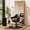 Allblack, variant on Baasha Allblack Chair with Adjustable Height and Swivel Function, Ergonomic Stylist Chair with Padded Armrests, Elegant Hair Chairs with Premium Leather Upholstery