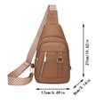 thumbnail image 3 of Women Shoulder Bag Fashion New Pattern Solid Color Comfortable Zipper Large Capacity Messenger Bag Small Shoulder Bag for Men Leather Shoulder Bag for Men over The Shoulder Bags for Men over The, 3 of 4