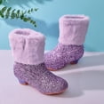 thumbnail image 5 of Piuwrlz Kids Boots Purple Girls Winter Shoes Purple Size 34, 5 of 7