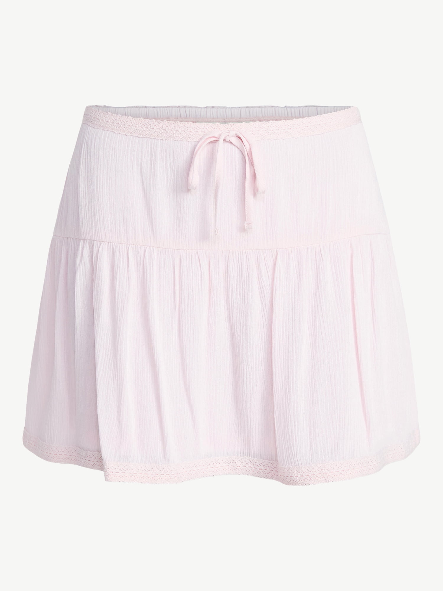 No Boundaries Peplum Mini Skirt, Women’s XXS-XXL