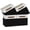 White&Black, variant on Foldable Storage Cubes Set of 4 - Organizers with Handles, Decorative Storage Boxes for Home, Office (White&Black)
