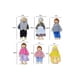 thumbnail image 3 of Muñecos familiares de juguete de madera para casa de muñecas con 6 piezas, 3 of 3