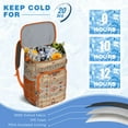 thumbnail image 3 of Vintage Ethnic Retro Tribal Cooler Backpack - 20L Insulated Leakproof Bag, Rustic Artistic, 3 of 6