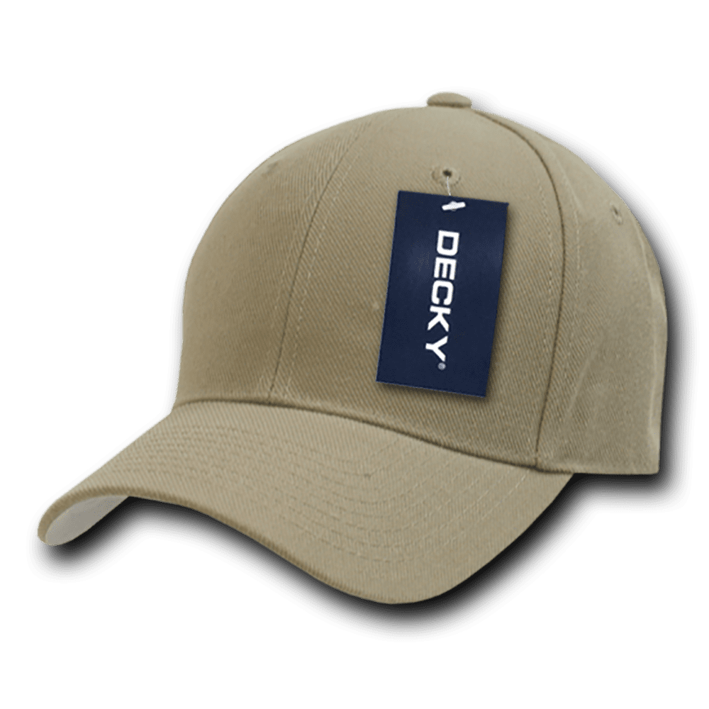 Decky Classic Plain Fitted Pre Curved Bill Baseball Hats Caps Men Women