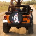 thumbnail image 3 of KAKALAD Gnome American Flag Spare Tire Cover Universal Vehicle Accessories Buckle Car Tools 16”in, 3 of 6