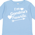 thumbnail image 4 of Inktastic I'm Grandma's Favorite with Arrow and Hearts Boys or Girls Long Sleeve Toddler T-Shirt, 4 of 5