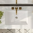 thumbnail image 4 of DV-1U0209 DeerValley 24" x 16" White Ceramic Rectangular Undermount Bathroom Sink with Flat Overflow, 4 of 10