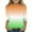 Green C, variant on Jamicy Girls' Sweatshirts Gradient Pullover Tops for Kids Loose Fit Basic 3/4 Sleeve Casual Cute Crewneck Top Spring Summer Tee Tunic Tops
