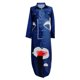 thumbnail image 4 of Vestido largo con estampado de túnica de bloque de color de manga larga con cuello en V sexy para mujer Fridja  NMB3846, 4 of 4