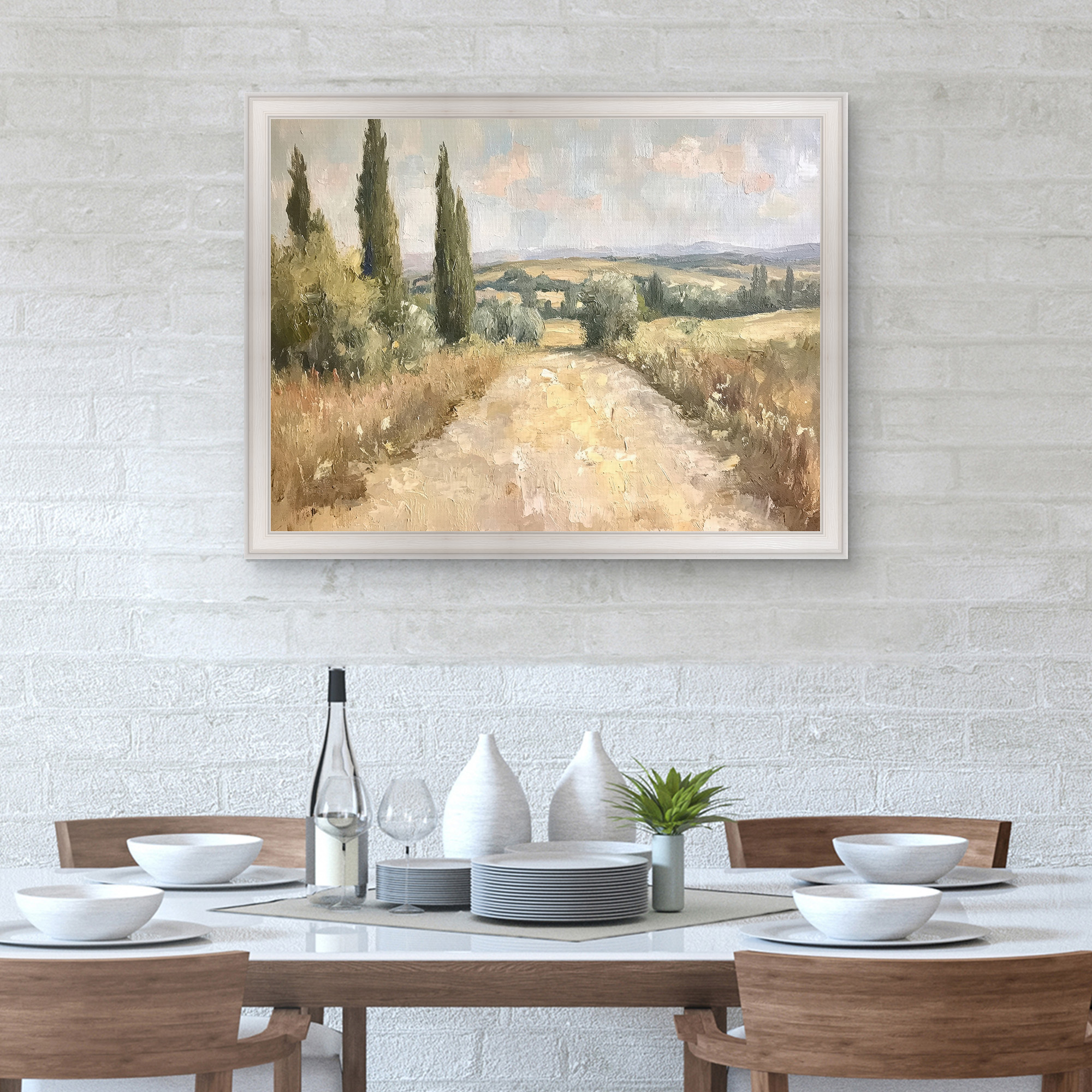 Tall Trees Framed Canvas