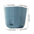 thumbnail image 3 of Piwvid 5 inch Plant Pots, Square Plastic Flower Pots for Indoor, Small Nursery Pots Containers for House Garden Plants with Drainage Holes Hydroponic Plant Flower Pots, 3 of 5