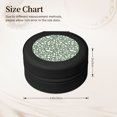 thumbnail image 2 of Yiaed Flowers With Leaves Print Travel Jewelry Case Bridesmaid Gift Boxes Jewelry Travel Organizer Small Round Jewelry Box Mini Storage-Black, 2 of 7