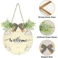 thumbnail image 2 of Coolnut Welcome Sign Hanging Plaque Sign Cute Rabbit Porch Wall Front Door Garden Home Welcome Hanging Sign, 12x12 in Home Decor, 2 of 7