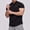 Black, variant on Xihbxyly Top for Men Regular-Fit Crew Neck Short Sleeve Classic Tshirts Mens Dress Shirts Solid Loose Fit Casual Tops Loose for Running